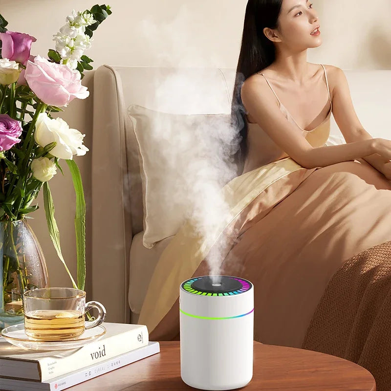 180ml Mini USB Air Humidifier – Electric Aroma Diffuser for Car, Home & Bedroom